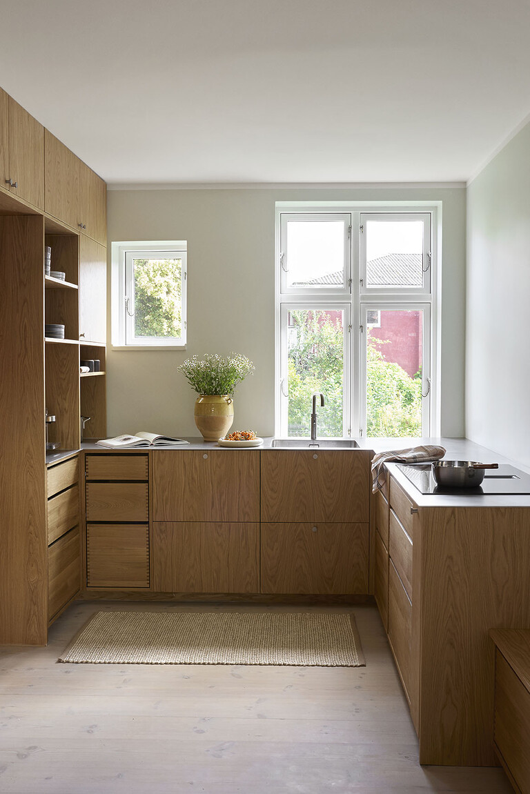 Snedkerkoekken i egetræ