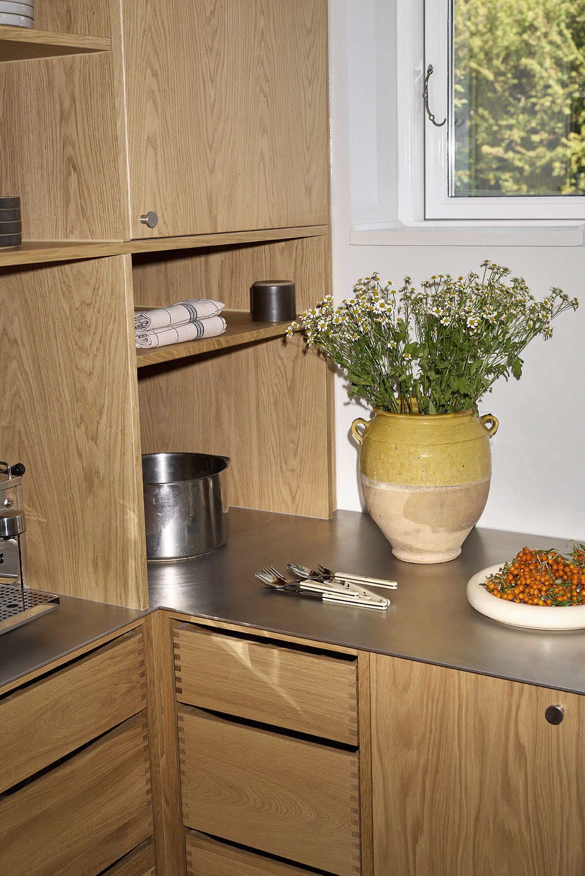 Snedkerkoekken i egetræ